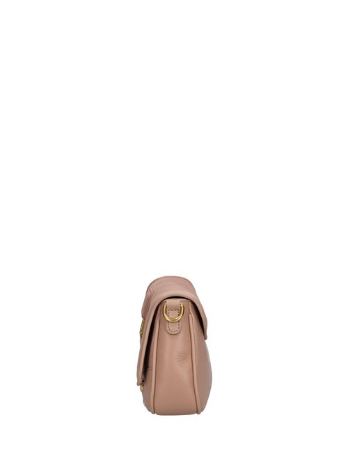 Borsa irregular med. in pelle e camoscio LA CARRIE | 142P-LT-120-LESBEIGE